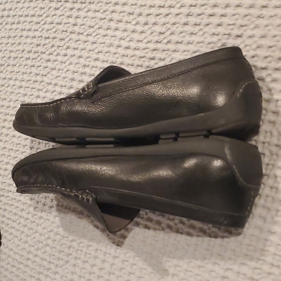 Tommy Bahama Nassau Venetian Black Leather Driving Loafers Size 9.5 (#2) - Picture 3 of 6